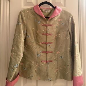 Vintage Silk Blend Made in Italy Jacket.